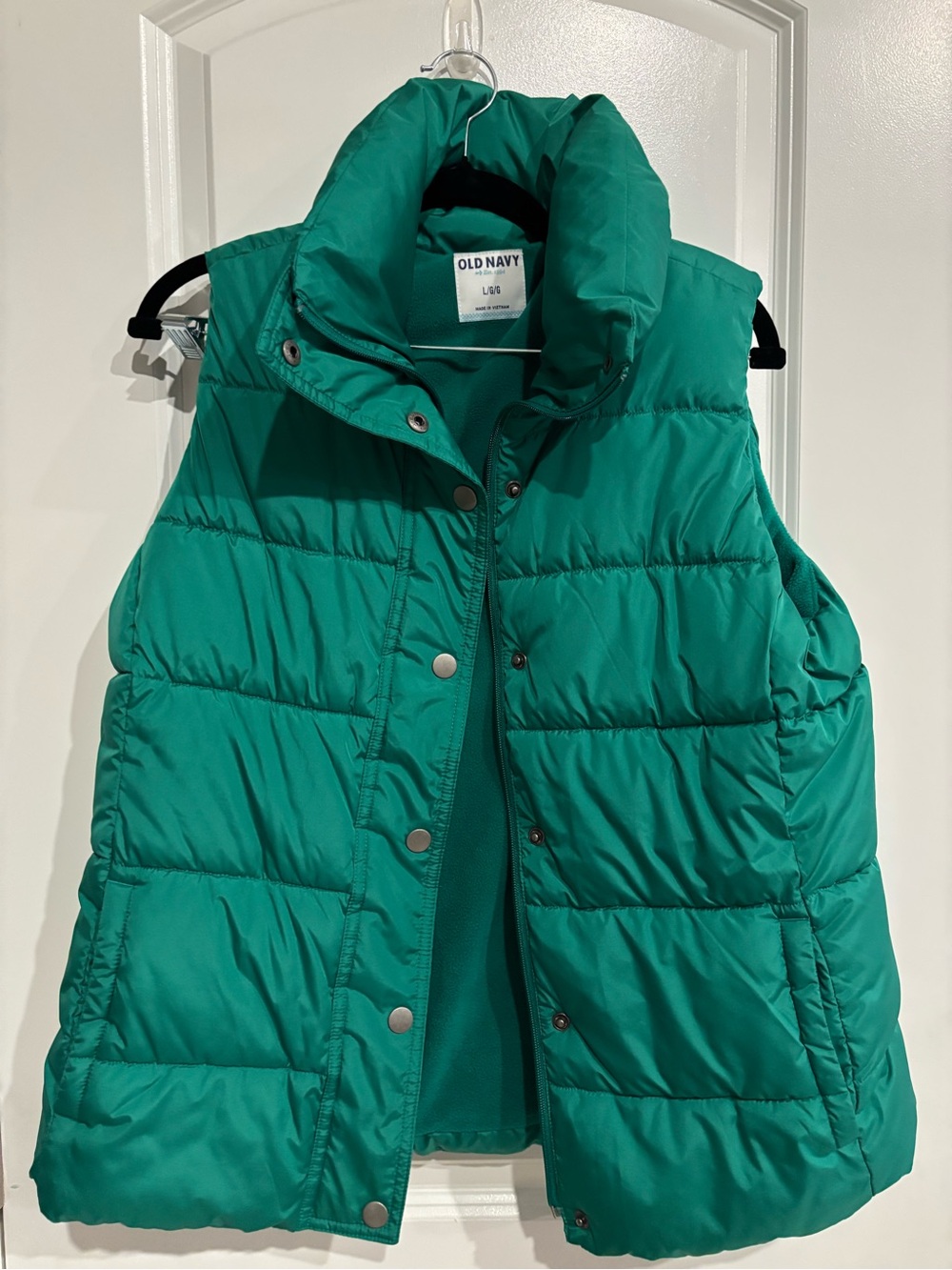 Old Navy Green Puffer Vest